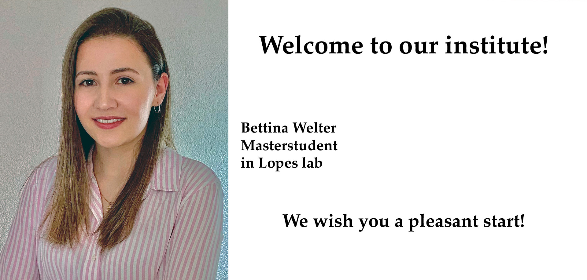 New employee Bettina Welter